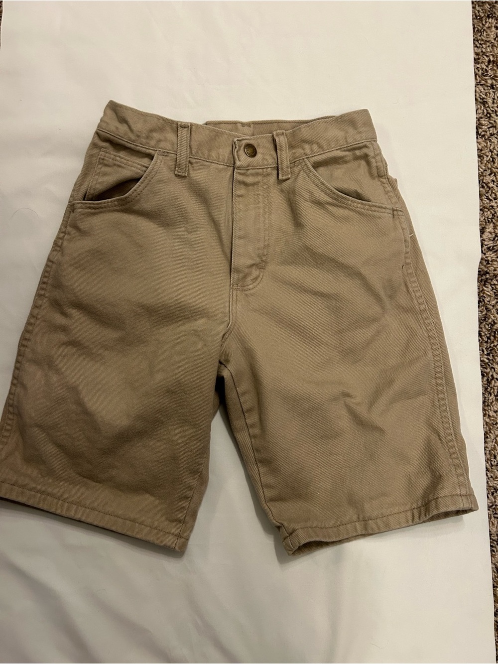 Wrangler Khaki Tan Kids Shorts